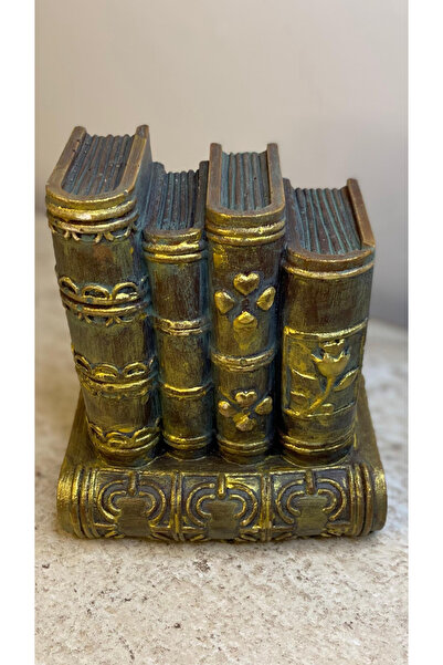 SalepHome Vintage Eskitme Bronz Kitap Biblo | Dark Academia Masa ve Kitaplık ...