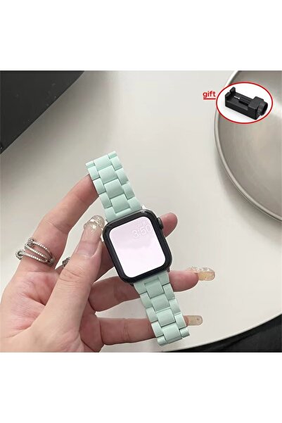 PSGT Reçine Saat Kayışı Apple Watch Band 49/46/45/44mm Çelik Bilezik Serisi 1...