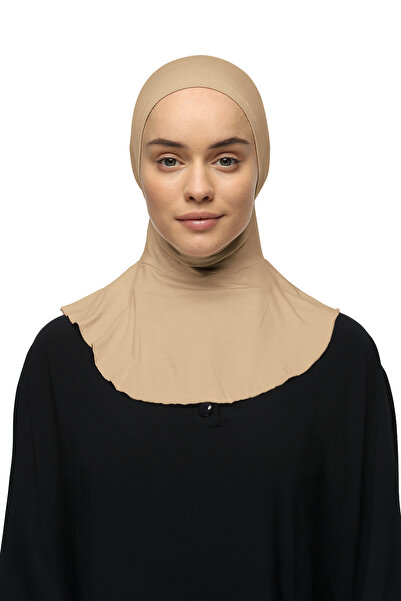 Altobeh Women's Hijab Practical Neck Collar Hijab - Athlete Bonnet - Dark Beige
