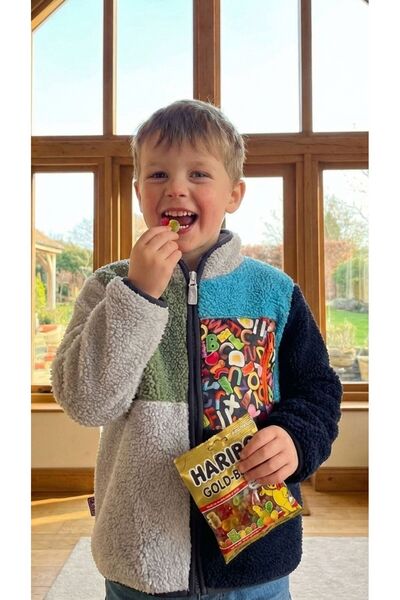 Haribo Хлопчача куртка Fullzip Polar сіра HRBTXT412