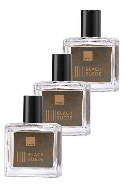 AVON Black Suede Erkek Parfüm Edt 30 Ml. Üçlü Set