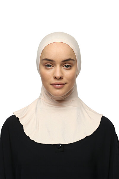 Altobeh Women's Hijab Practical Neck Collar Hijab - Sports Bonnet Powder