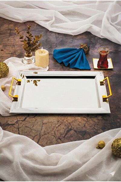 ÖZLİFE صينية شاي فيجا ذهبية عادية