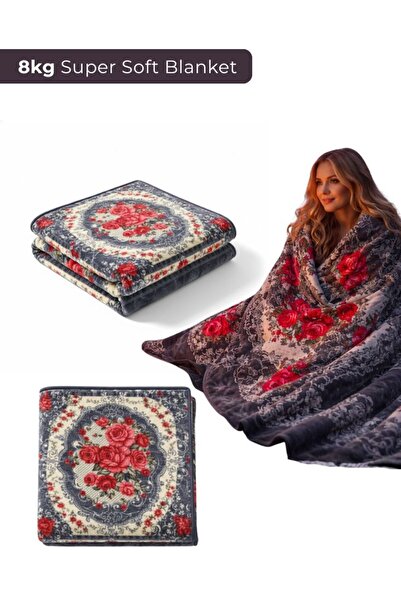 Premium Luxury 8KG Super Soft Floral Winter Blanket