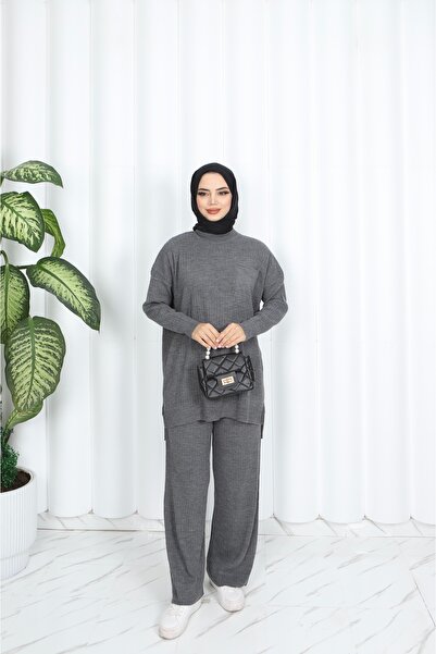 NİSUM MODA بدلة تريكو مع بنطلون