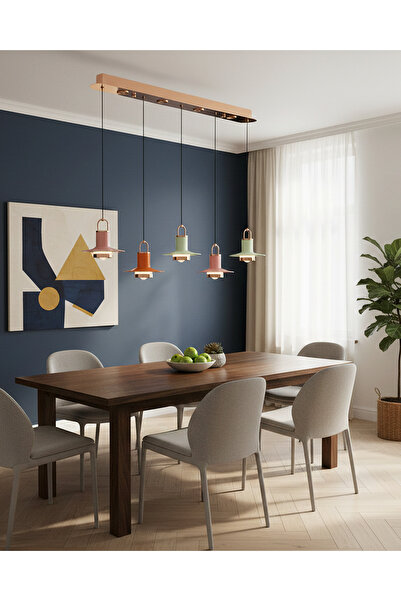 Özcan Aydınlatma 2821-5As-28 Marina 5'Li Sıralı Sarkıt Mixed