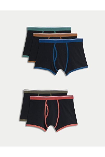 Marks & Spencer 5'li Pamuklu Cool & Fresh™ Boxer