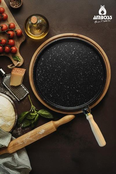 Amboss Tigaie pentru pizza din granit turnat Olivine