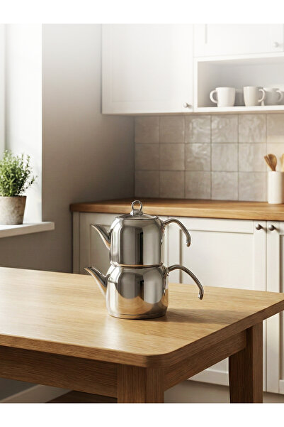 Hascevher Armada Flansh Kulplu Mini Boy Çaydanlık