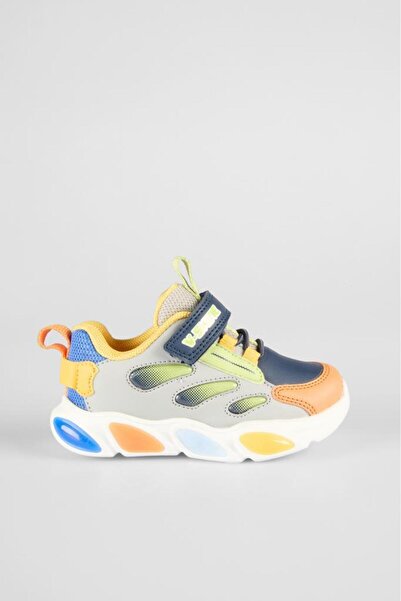 Vicco Lamb Gray Navy Blue Kids Sneakers