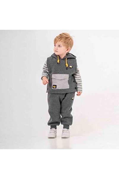 Mamnon Two-piece set, gray and yellow