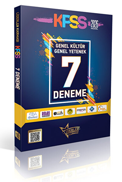 LİDERLER KARMASI 2026 KPSS Genel Yetenek Genel Kültür Tamamı Çözümlü 7 Deneme...