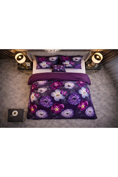 Sleeptime Lenjerie de pat, Sleeptime, pentru 2 persoane, Bumbac si Poliester, Elegance Magic Flower 200x220 cm