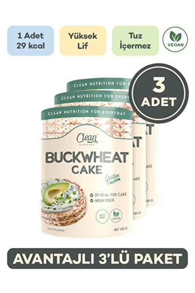 Clean Powders Karabuğday Patlağı 120 Gr 3 Adet