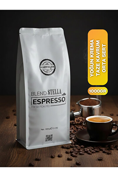 KAHVELOG Espresso Blend Stella Çekirdek Kahve 1000gr