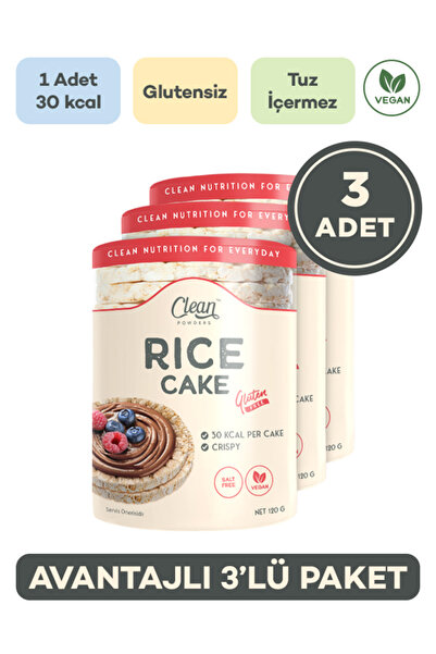 Clean Powders Pirinç Patlağı 120 Gr 3 Adet