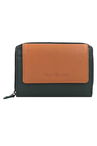 Greenburry Nappa Geldbörse RFID Schutz Leder 14 cm