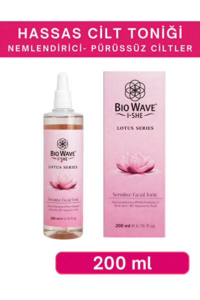 BIO WAVE Sensitive Facial Tonic 200 mL Kuru ve Hassas Ciltler İçin Pha ve Pro...