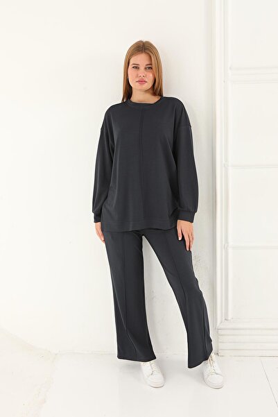 Lanze طقم بفتحات خياطة علوية وسفلية ذو ملمس ناعم