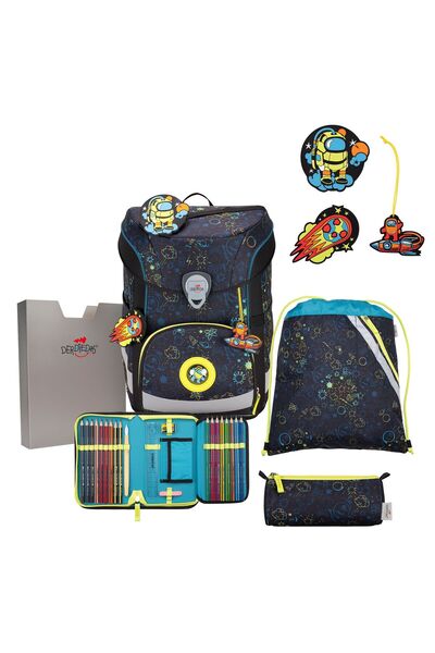 DerDieDas ErgoFlex Easy LED Schulranzen-Set 5-teilig