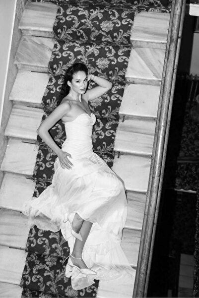 MARCATELLI Saten Elisa Mini Topuklu Gelin Ayakkabısı