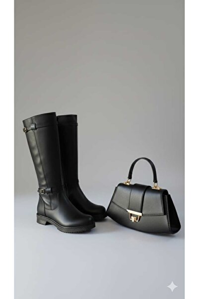 AYDOĞDU by ünal Bag and Stylish Boots Combination