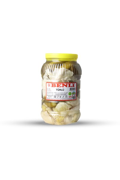 Benli Turşuculuk 3 Kg Çubuk Salatalık-Lahana Özel Karışık Turşu