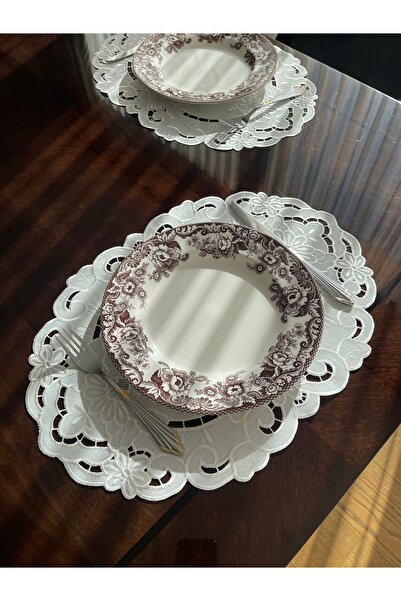 QBR Home طبق تقديم أمريكي بيضاوي الشكل بتصميم عتيق. نموذج الفاوانيا (قطعة واح...