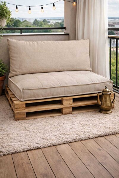 BDPHOME Bdphome Krem Çocuk Odası Yer Minderi