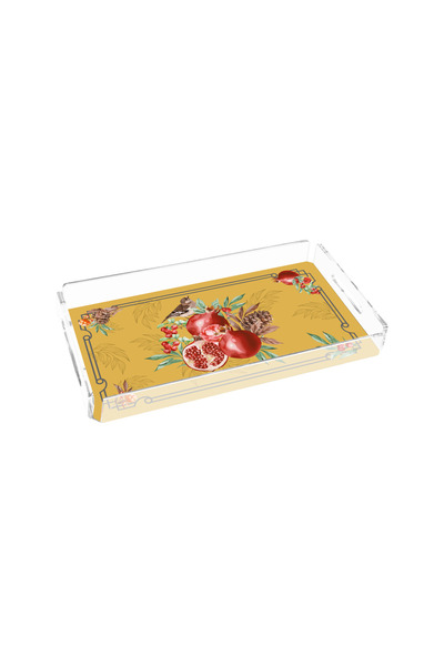 Sivella Pomegranate Yellow 40X20 Plexi Tray