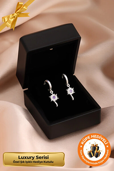 Lucente Jewellery Luxury Serisi Işıklı Hediye Kutulu 925 Ayar Gümüş Kaplama R...