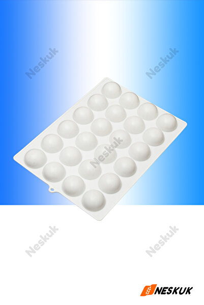 Neskuk 24Pcs Hemisphere Silicone Chocolate Cake Pastry Ice Mold / Shaped Sili...