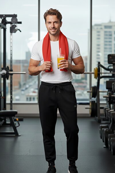 URUMDAY Men's Compact Cuffed Leg Sweatpants Single Bottom