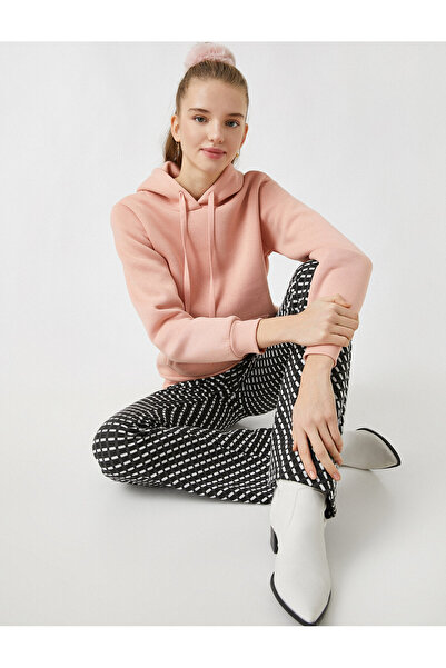 Koton Hooded Sweatshirt with Pocket Detail