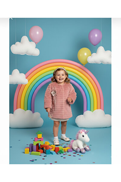 miaras baby Kız Çocuk Peluş Mont