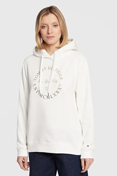 Tommy Hilfiger Regular Cut Metallic Roundall Hooded Sweatshirt
