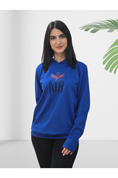 YusGos Air Printed Hooded Sweatshirt (Blue)