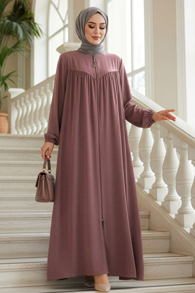 Neva Style Суха троянда, хіджаб з блискавкою - 45285GK