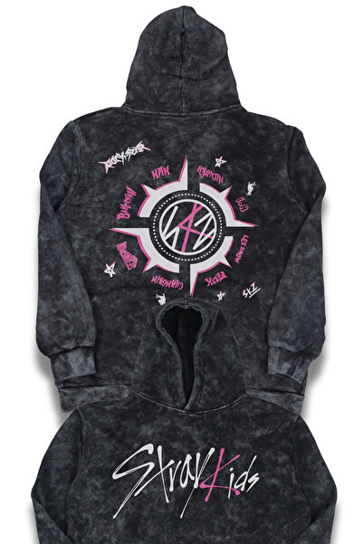 Fuddy Moda Rockstar Album Design Унисекс суитшърт с качулка и голям размер - ...