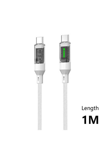 Kodak كابل شحن سريع من النوع C إلى النوع C بقدرة 60 واط وتيار 6 أمبير مع سلك بيانات مضفر من النايلون
