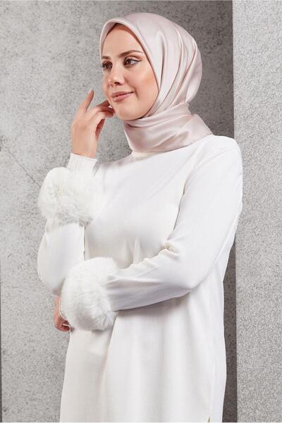 Alvina ALVİNA Μεταξωτό Φουλάρι 8056 - Άνετη Κοπή