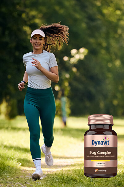 Dynavit Mag Complex 60 Tablet– 200mg Magnezyum Kompleks 3lü Form(Malat-Sitrat-Bisglisinat)-Kas&Kemik&Enerji