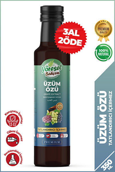 Yöresel Bahçem Üzüm Özü (350G)