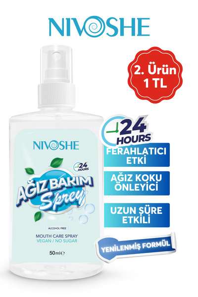 NIVOSHE Ağız Kokusu Giderici Sprey Ağız Kokusu Önleyici Sprey Ağız Kokusu Spr...