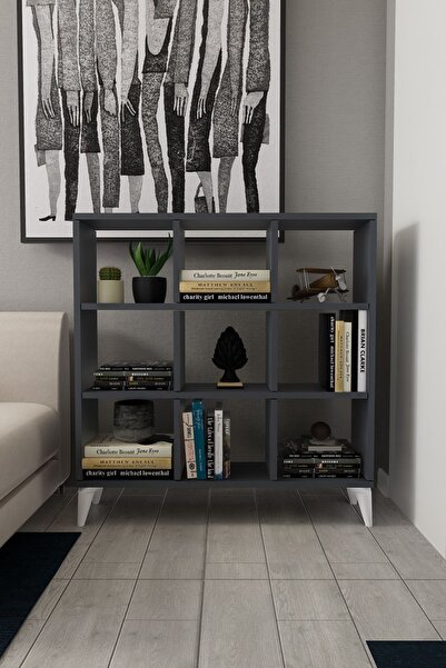 Mirobi 9 Kare Küp Kitaplık 9 Bölmeli Raflı Kitaplık Kare Kitaplık Kütüphane A...