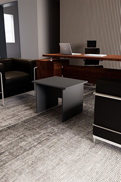 Mirobi Lendina Dekoratif Orta Sehpa Ofis Sehpası Antrasit