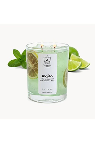Mojito - Lime ve Nane Kokulu Jel Mum