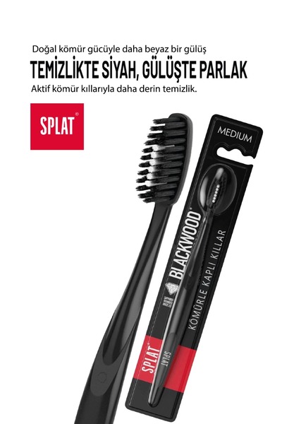 Splat Blackwood Medium Diş Fırçası