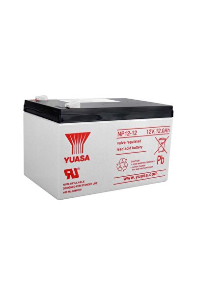 Yuasa NP12-12 - 12V 12 Ah Bakımsız Kuru Akü