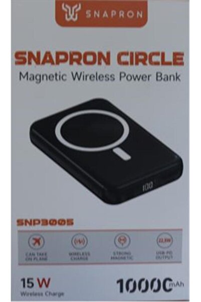 SNAPRON SnapMax SNP-3005 10.000 mah Kablosuz Hızlı Şarj Magsafe Powerbank LED...